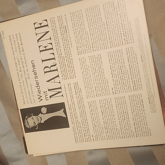 RARE Marlene Dietrich Wiedersehen Mit Marlene LP - Picture 2 of 8